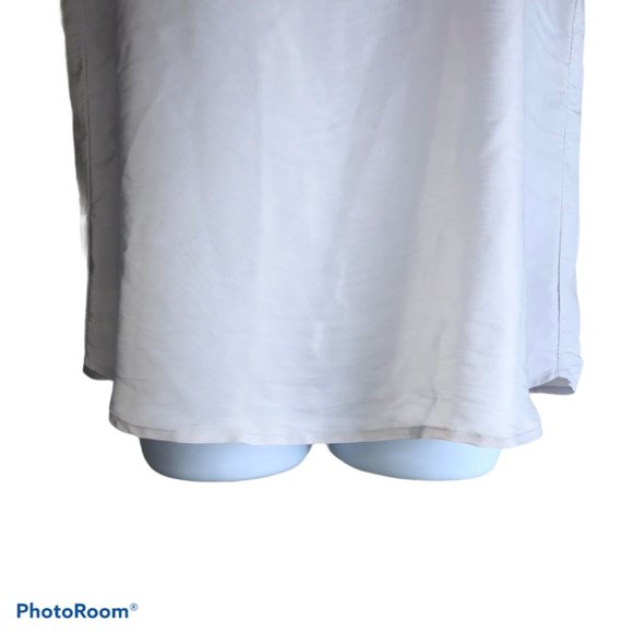 Mela Purdie Silky Soft Grey Short Sleeve Blouse - Picture 5 of 9